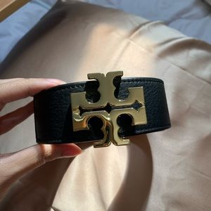 Tory Burch Black & Gold Belt